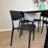 Silla Comedor Cocina Venecia Polipropileno Apilable Nórdica Negro 1