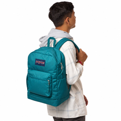 Mochila Escolar p/ Laptop Jansport Cross Town Plus Original Emerald Pool