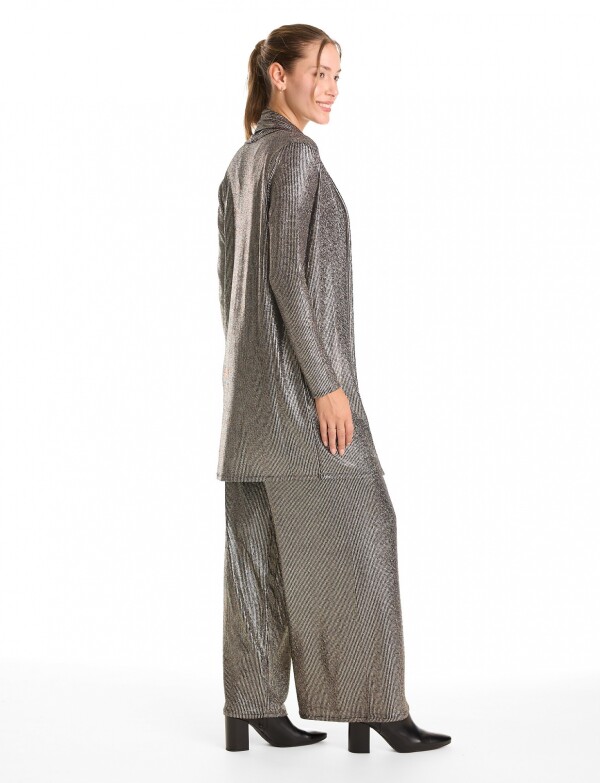 Cardigan Metalizado NEGRO/DORADO