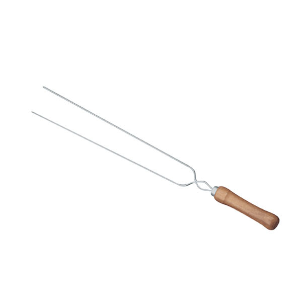 ESPETÓN DOBLE 65CM PARA CHORIZO BEIGE