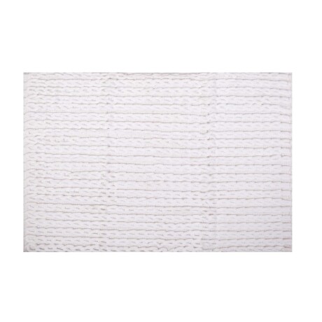 ALFOMBRA DE BAÑO ALGODON-Y-POLIESTER BLANCO JACQUARD