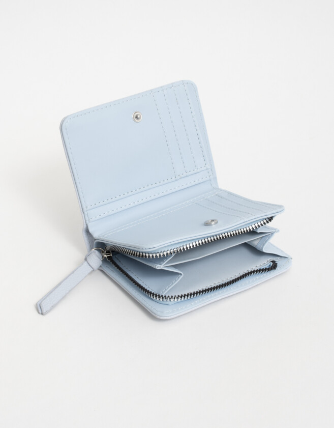 Billetera Billetera Cuerina Celeste - Azul Celeste