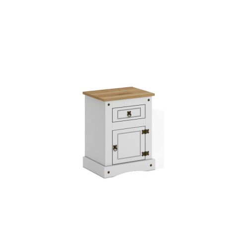 MESA DE LUZ 1 CAJON 1 PUERTA BLANCO MEX34BL MESA DE LUZ 1 CAJON 1 PUERTA BLANCO MEX34BL