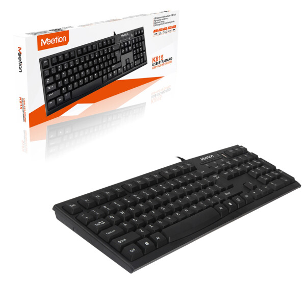 Teclado Pc Meetion K815 Español Membrana Hub Usb Clásico Teclado Pc Meetion K815 Español Membrana Hub Usb Clásico