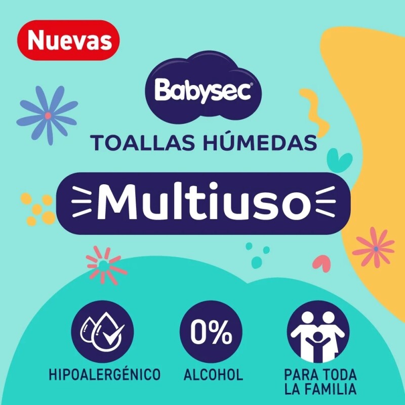Toallitas Húmedas Babysec Multiuso 50 Uds. Toallitas Húmedas Babysec Multiuso 50 Uds.