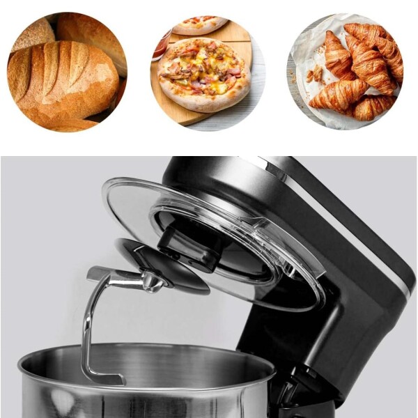 Batidora Planetaria Marvo 6 Velocidades 1200W 5 Litros Variante Color Negro