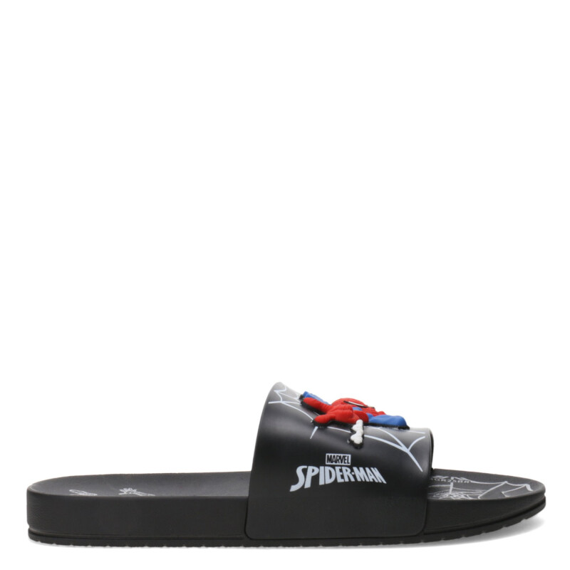 Sandalia de Niño Spiderman View Ii Slide Araña Negro - Gris
