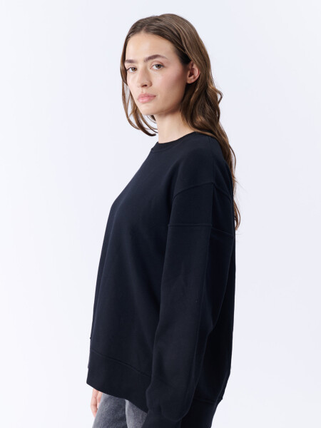 Buzo Oversize Cierre Negro