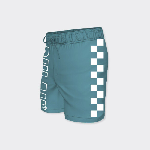 Short Pulau Checker Azul