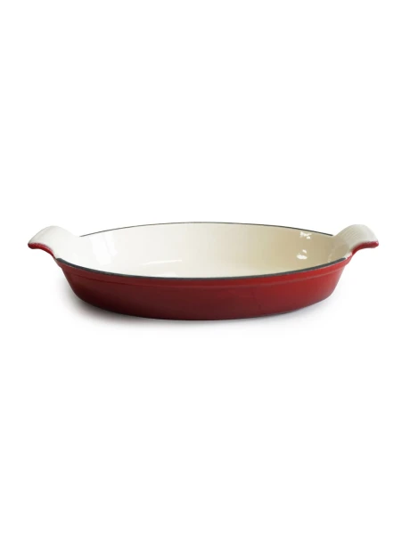 FUENTE OVAL 29X21CM HIERRO ESMALTADO ROJO FUENTE OVAL 29X21CM HIERRO ESMALTADO ROJO