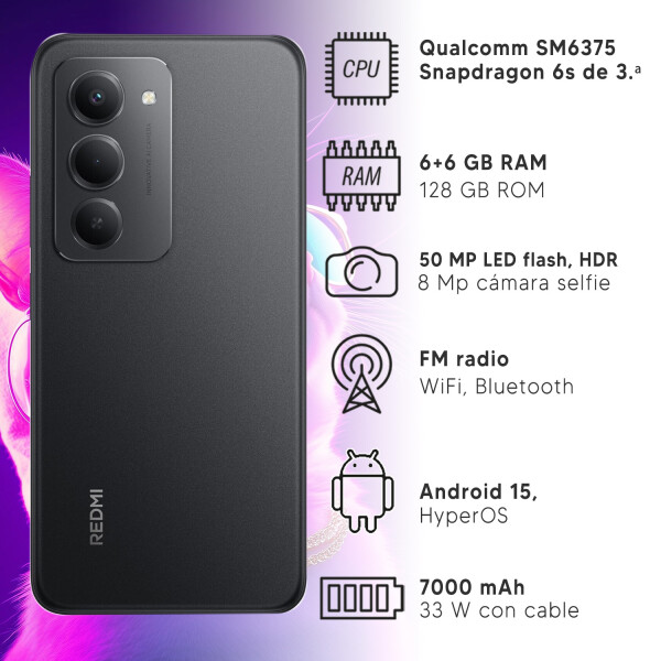Xiaomi Redmi 15 6/128 Gb + Regalo NEGRO