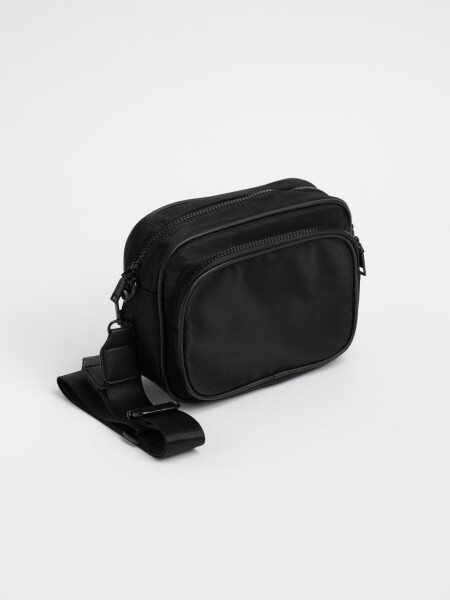 Bandolera beige Negro