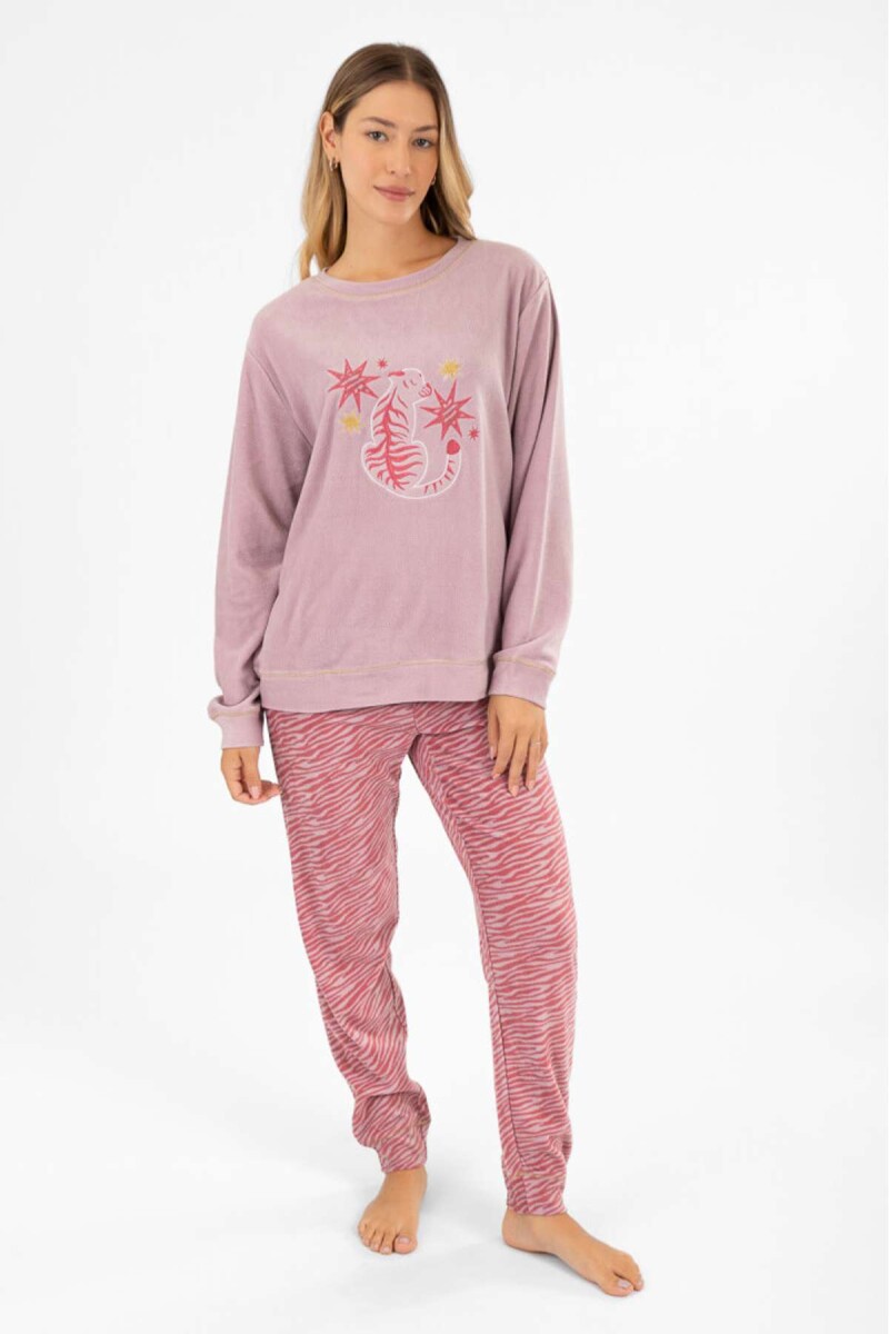 Pijama tiger grey bordado - Tiger 