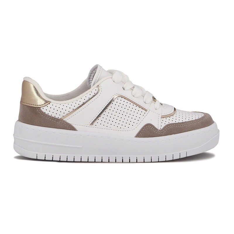Championes Vizzano Mujer Casual Blanco-oro