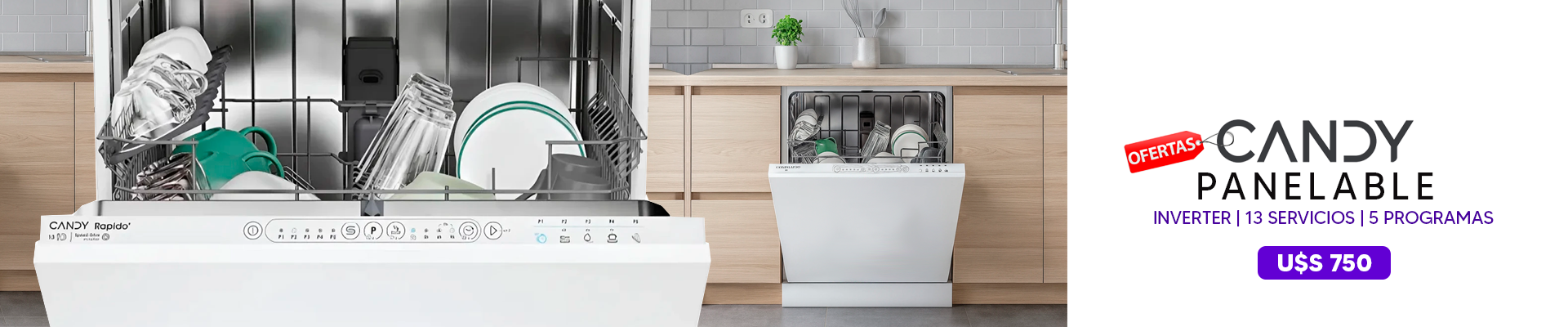 Ofertas Candy con ¡Garantía extra, gratis!