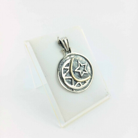 Colgante de Plata 925 y Doublé de Oro 18 kt Modelo Cielo Nocturno