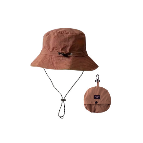 Sombrero plegable con correa ajustable y bolsa desmontable Rojo