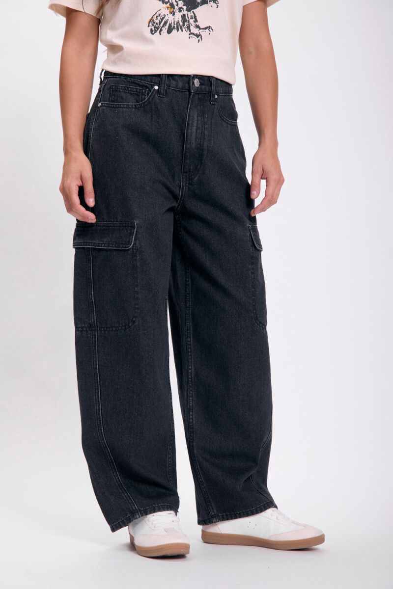 Pantalón cargo Negro