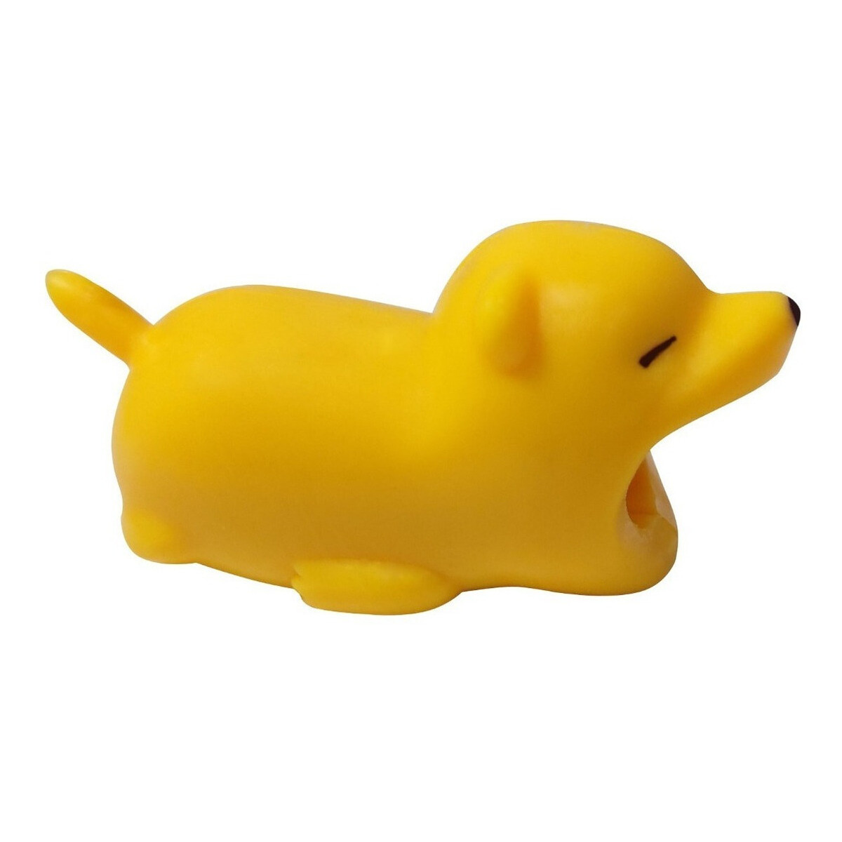 Protector De Cables De Celular Animalitos Micro iPhone Usb-c - Variante Perro Amarillo 