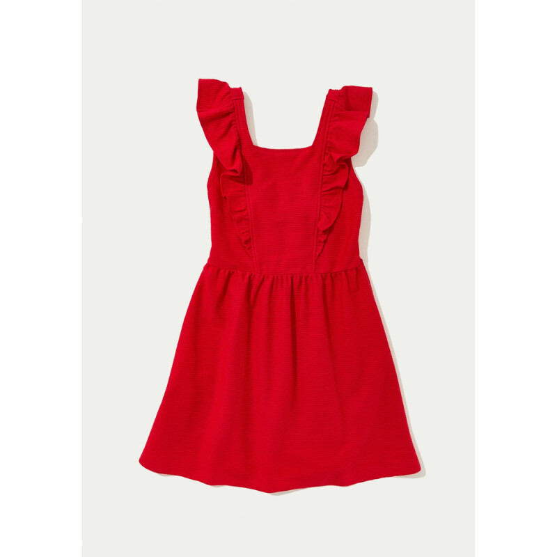 VESTIDO FEM VERMELHO ESCURO