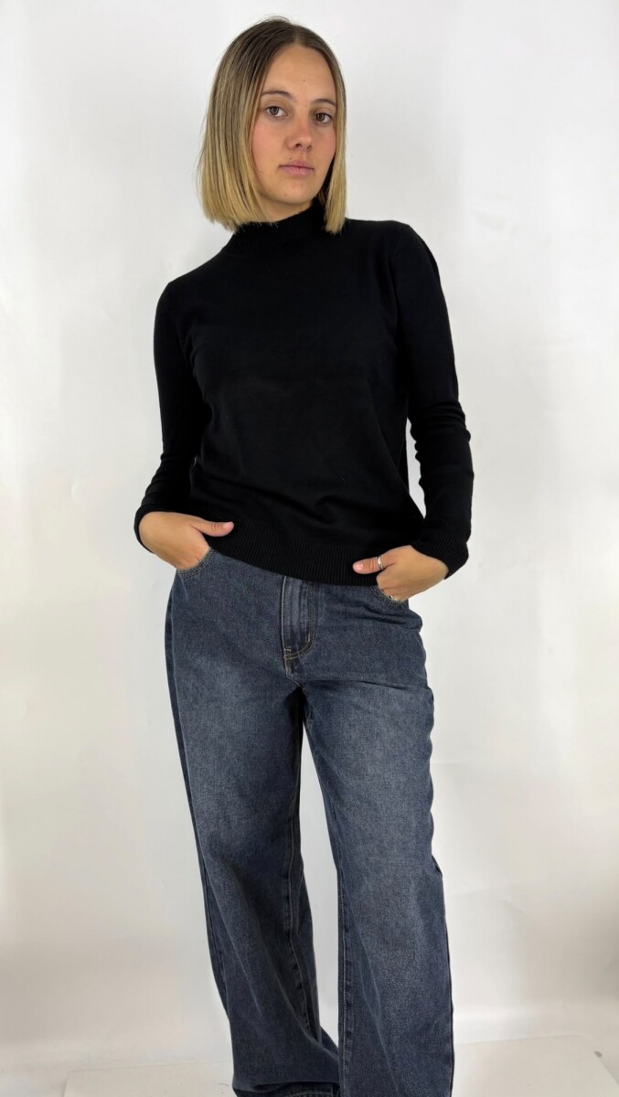 POLERA SLOWLY 8818 - NEGRO 