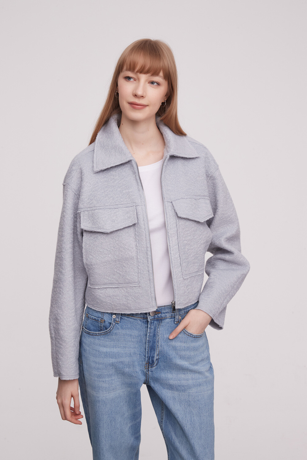 Campera Sofius Gris Claro