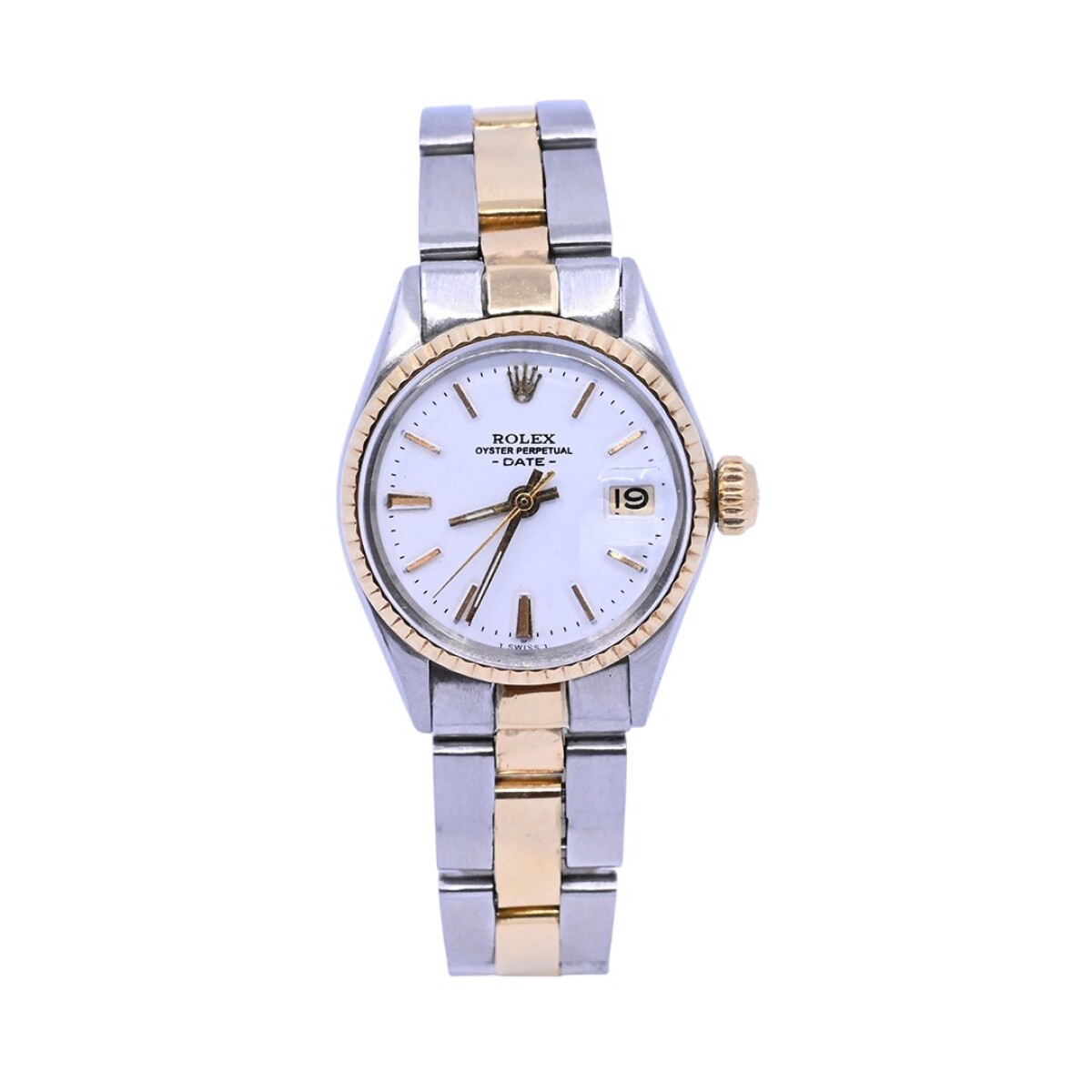 Rolex date dama 6517, acero y oro 25 mm año 1967. 