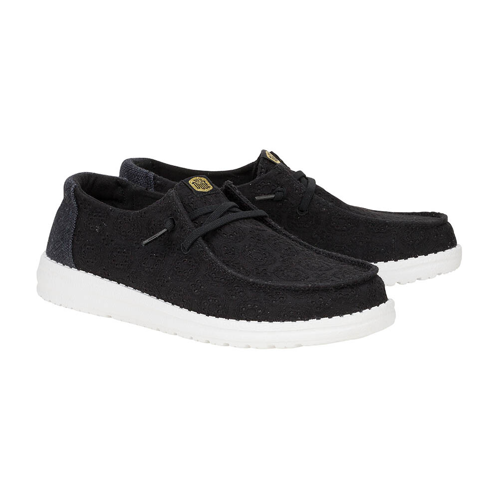Wendy Eyelet Lace - Mujer Black