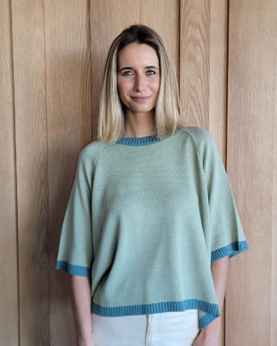 Buzo Kiwi Knitted - Verde Malva 