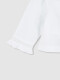 Blusa Tira Bordada En Volante Del Cuello Blanco
