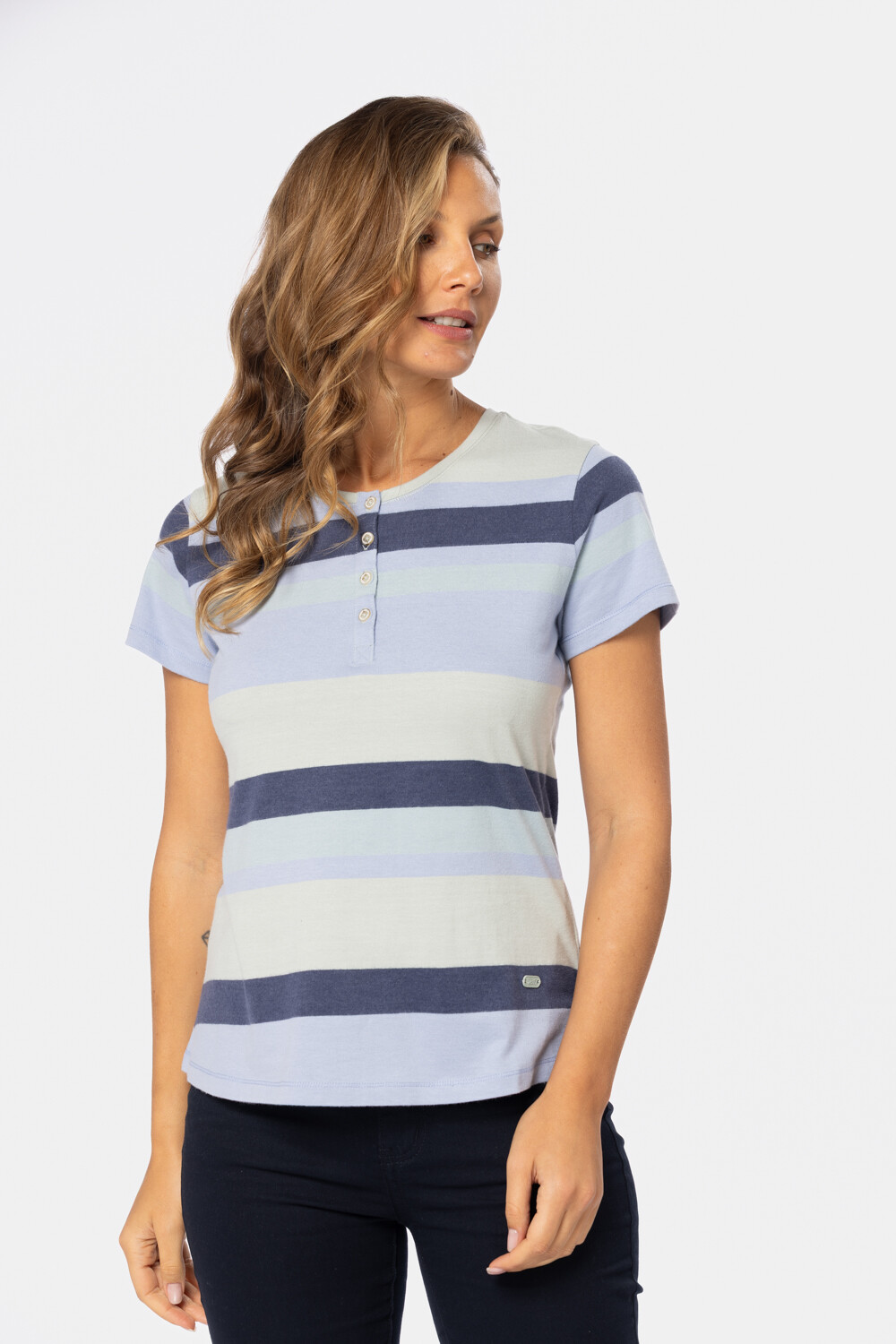 REMERA RAYADA Verde