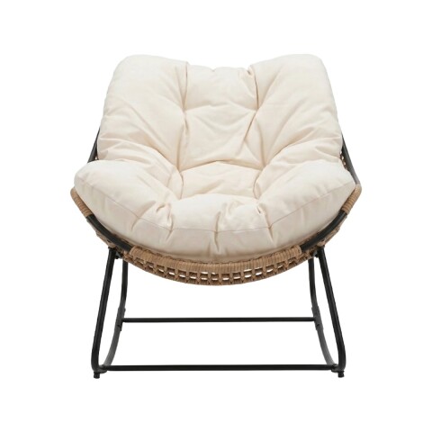 SILLON MECEDORA TULUM BEIGE C/ALMOHADON Unica