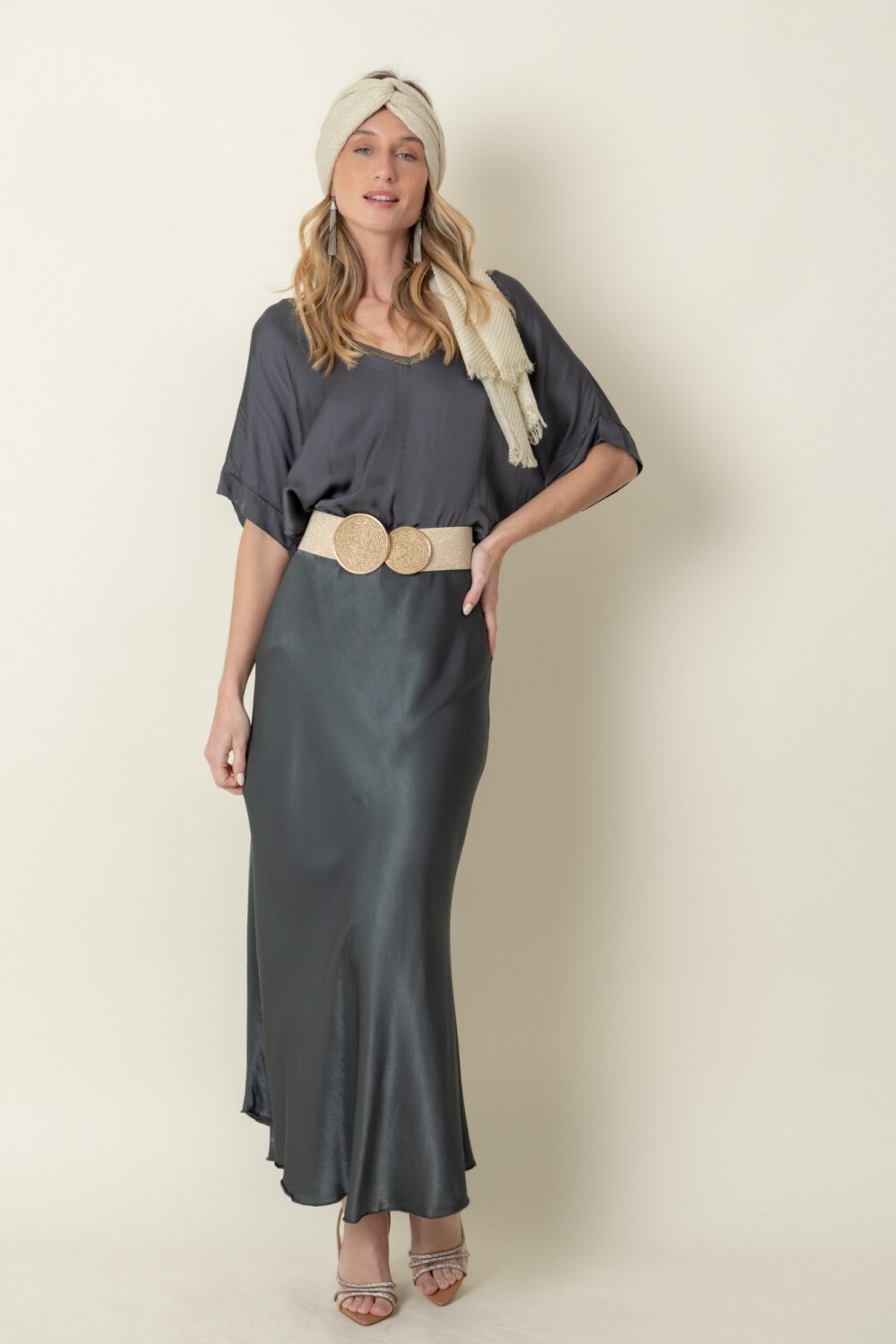 POLLERA GREY Gris