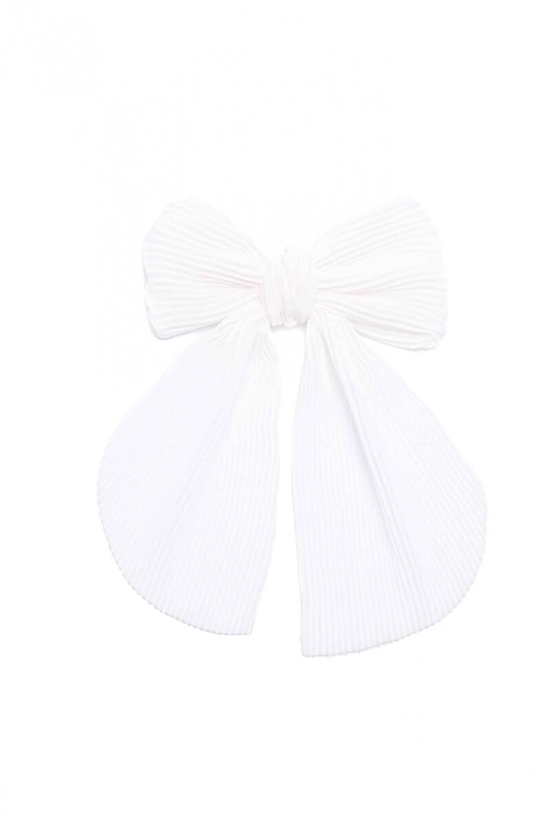 Broche Plizado - Blanco 