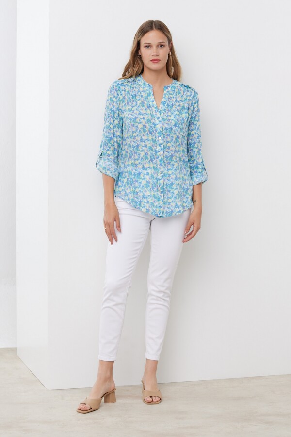 Blusa Spring VERDE AGUA/MULTI
