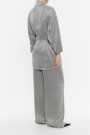 CHAQUETA FLUIDA CRUZADA Gris