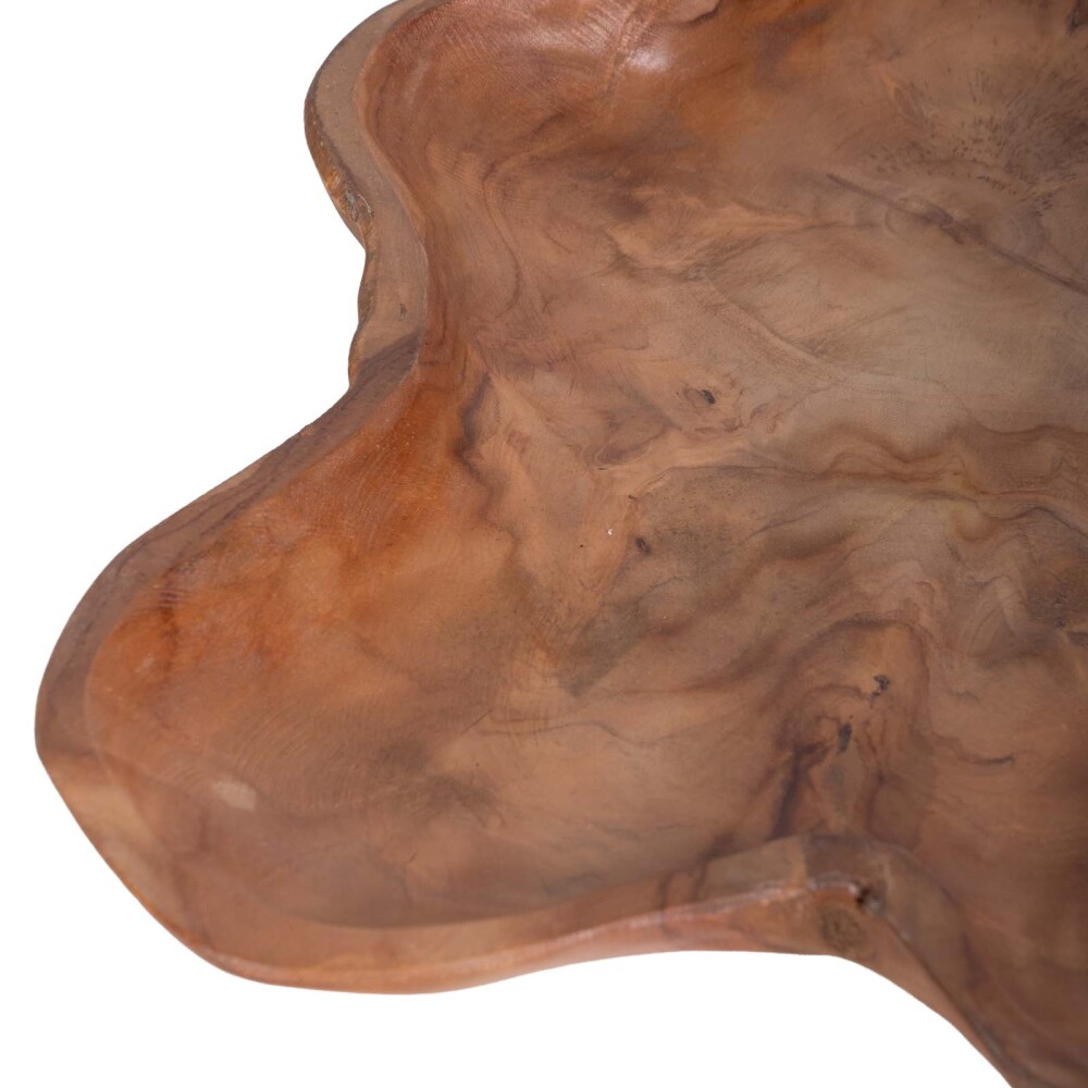 BOWL A-075 NATURAL/BEIGE MADERA DE TECA A-075