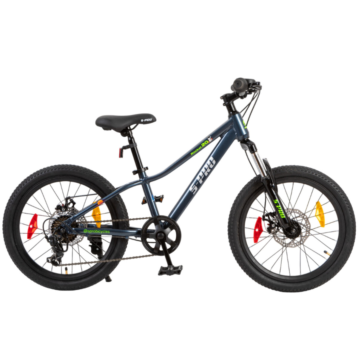 Bicicleta S Pro Rocket Rodado 20 Urbana Con 7 Velocidades Y Cuadro De Acero - Azul 