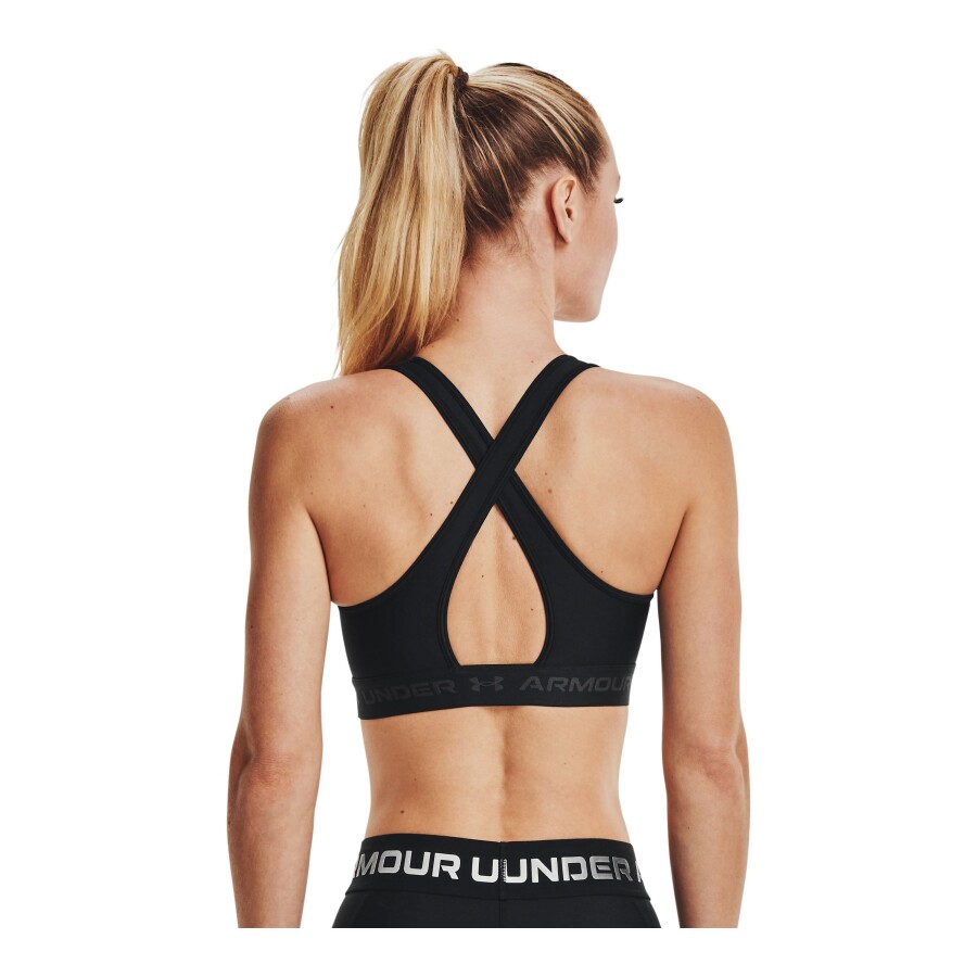 Top de Mujer Under Armour Mid Crossback Negro