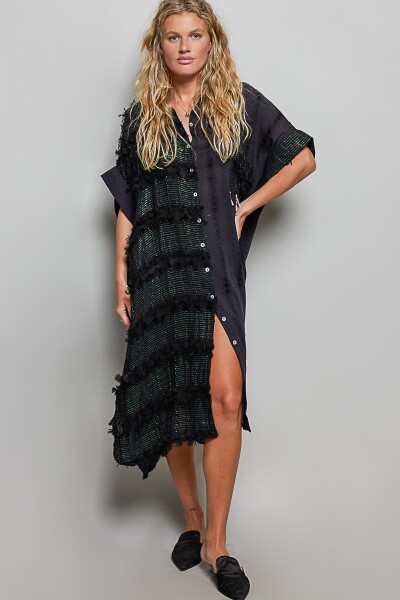 VESTIDO CAMISERO Negro