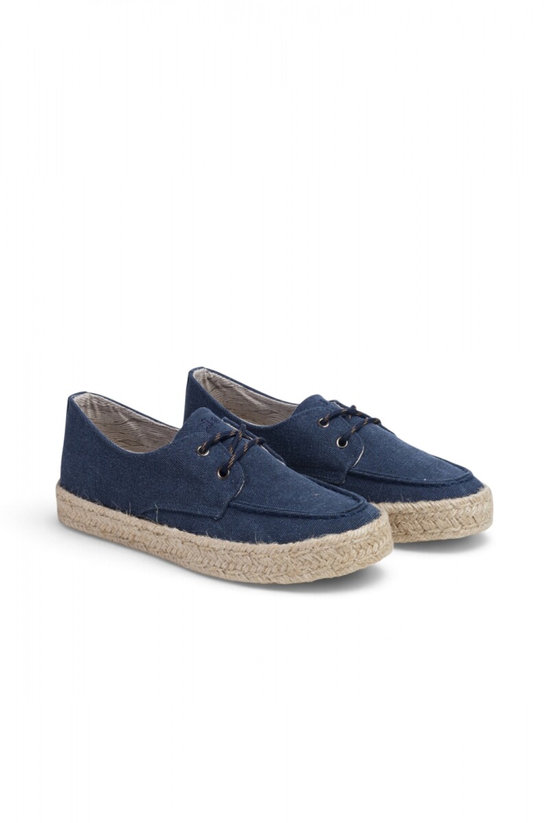 ZAPATO NAUTICO CANVAS - Piedra 