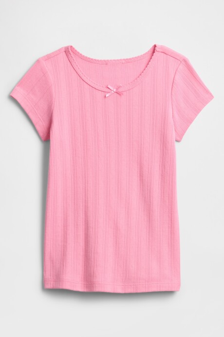 Remera Rib Toddler Niña May Pink