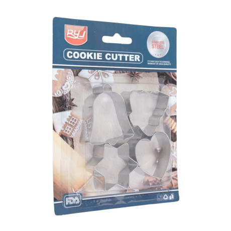 Molde cortante de metal para galletas 4pcs Molde cortante de metal para galletas 4pcs