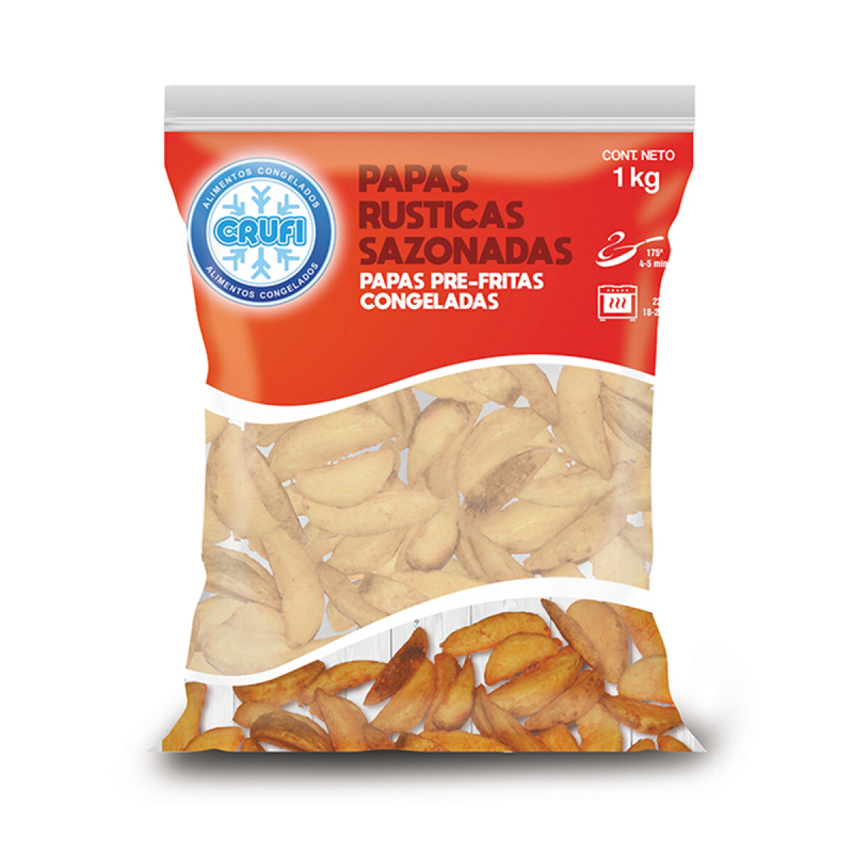 Papas Rusticas Sazonadas Crufi 1 KG 