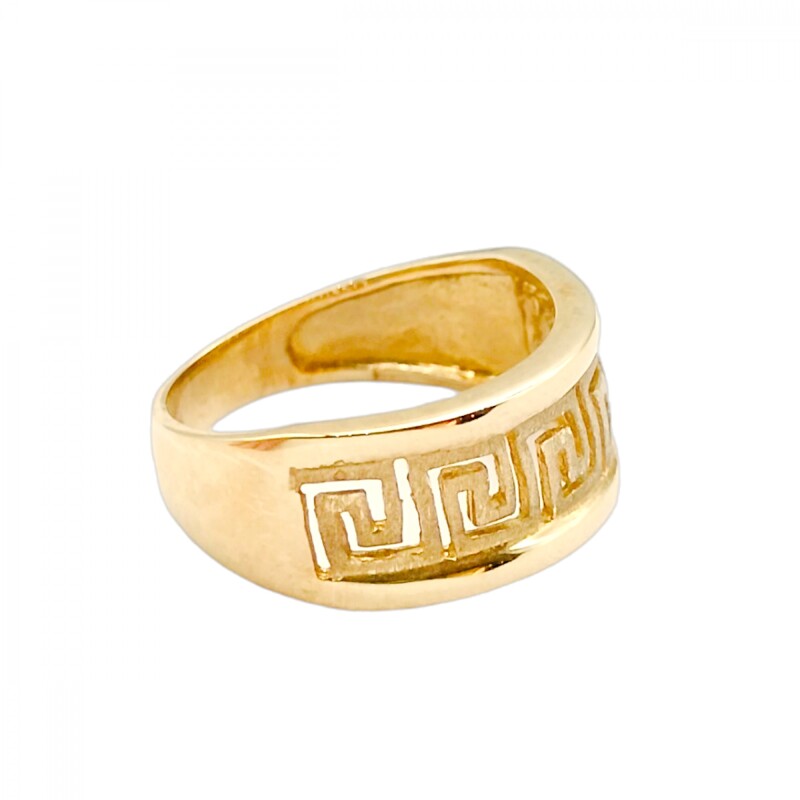 Anillo Griego-Oro bajo-Sin Piedra-AN8200 sinpiedra