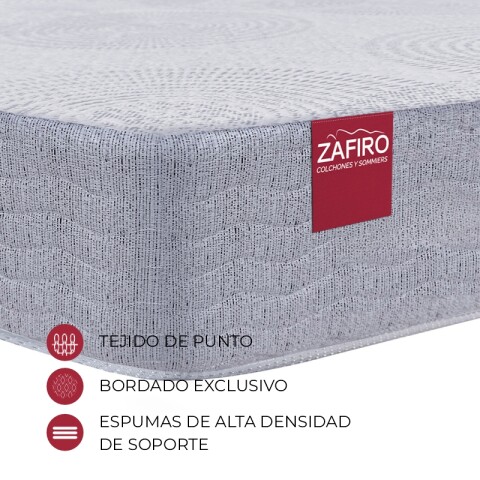 Colchón ZAFIRO LIVE 2 Plazas - Espuma Alta Densidad 28 Kg/m³ - Enrollado al Vacío - 17 cm de Altura - Soporta 120 Kg - 2 AÑOS Colchón ZAFIRO LIVE 2 Plazas - Espuma Alta Densidad 28 Kg/m³ - Enrollado al Vacío - 17 cm de Altura - Soporta 120 Kg - 2 AÑOS