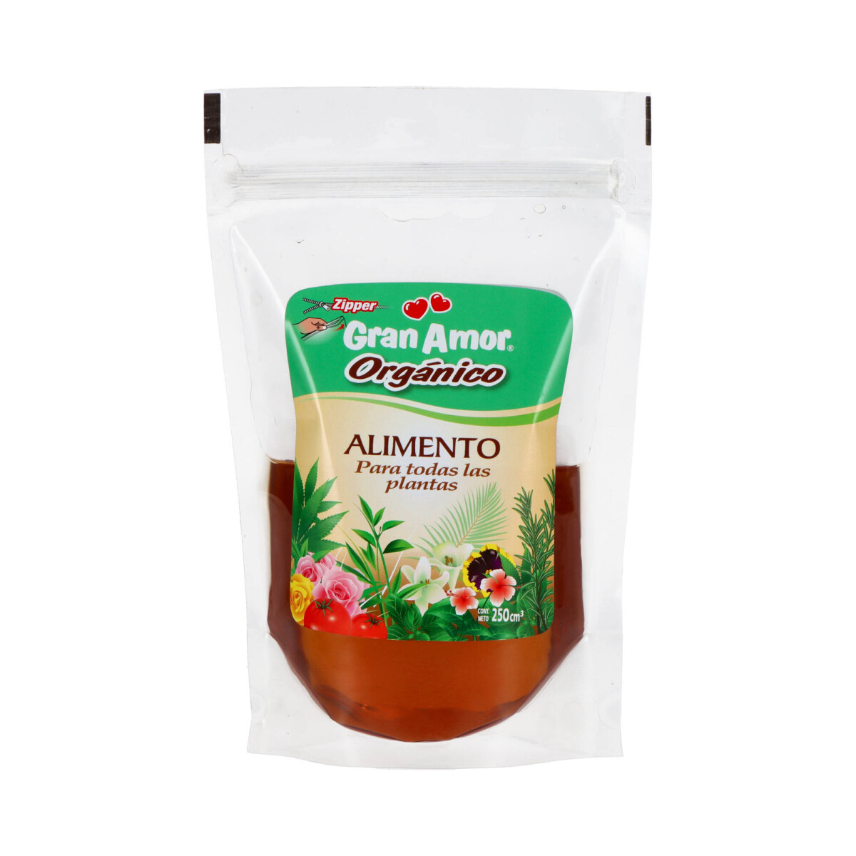 GRAN AMOR Alimento para plantas Orgánico - Doy Pack 250 cc 