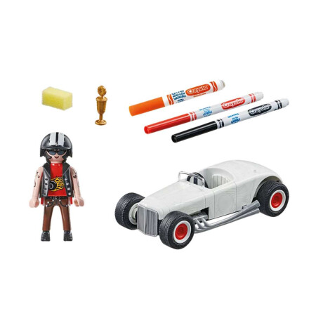 Auto Hot Rod Para Pintar Playmobil 20 Piezas