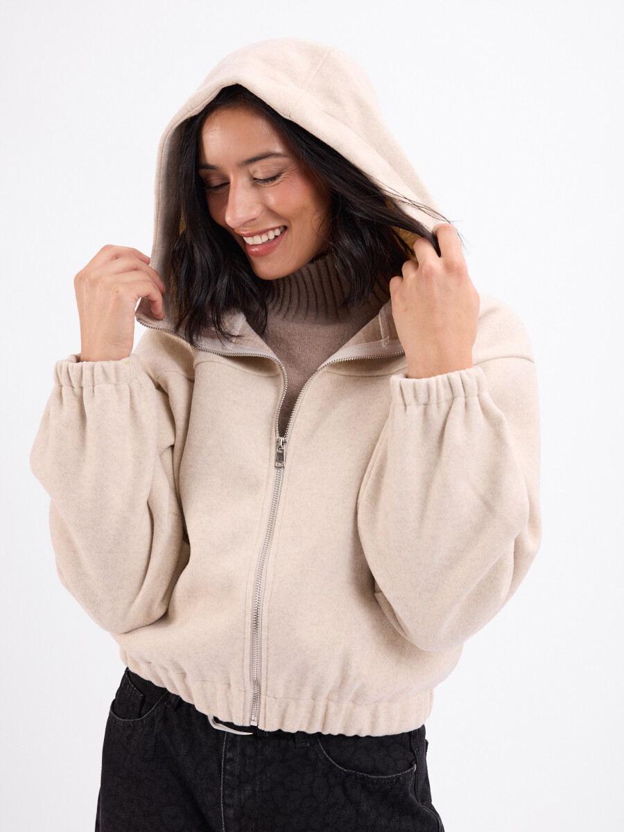 Campera paño Rocio - beige 