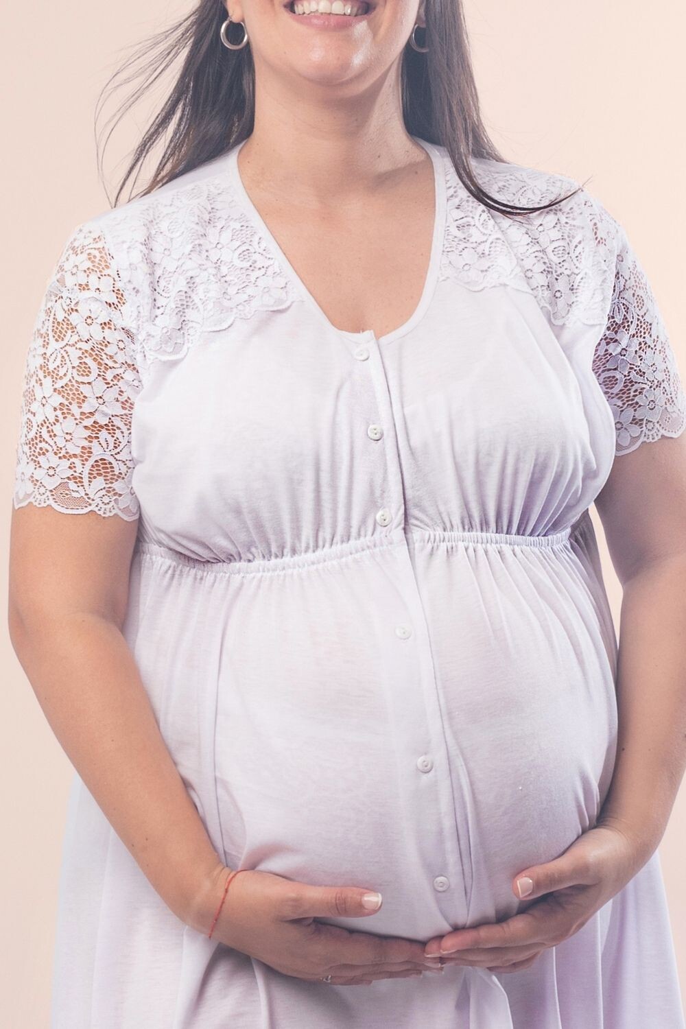 Camisón Maternal Micaela Blanco